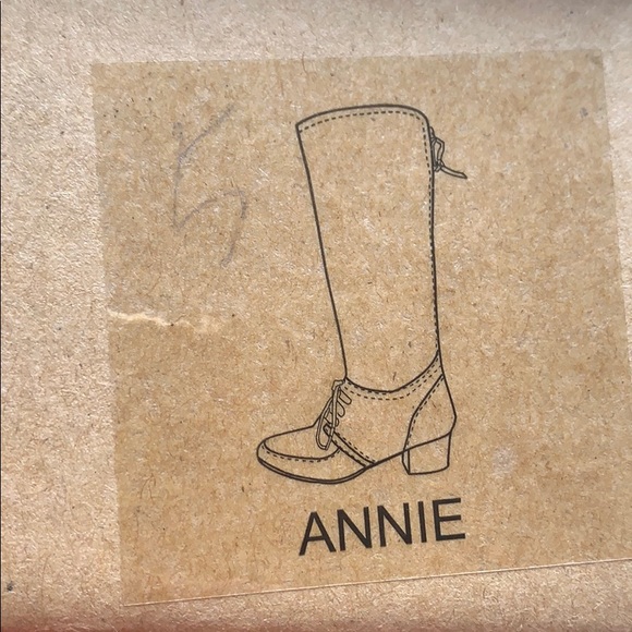 NIB Anthopologie Navy Blocked Knee-Boots - Picture 9 of 9